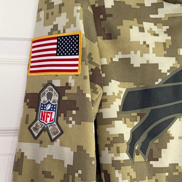 Buffalo Bills 
Nike Camouflage Hoodie with Buffalo Graphic - Picture 2 of 4